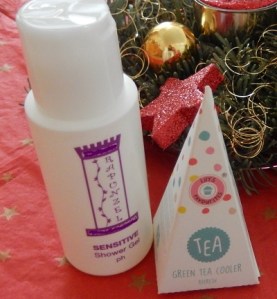 Grüner Tee und Duschgel